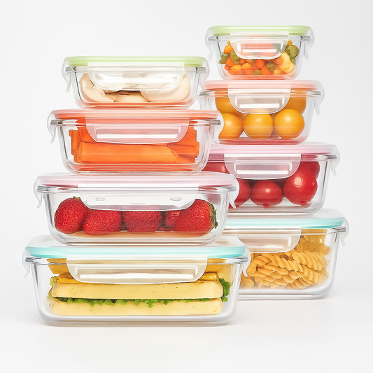 Glass Containers 3 Set piece