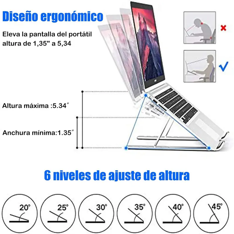 6 Angle Lap Top Stand