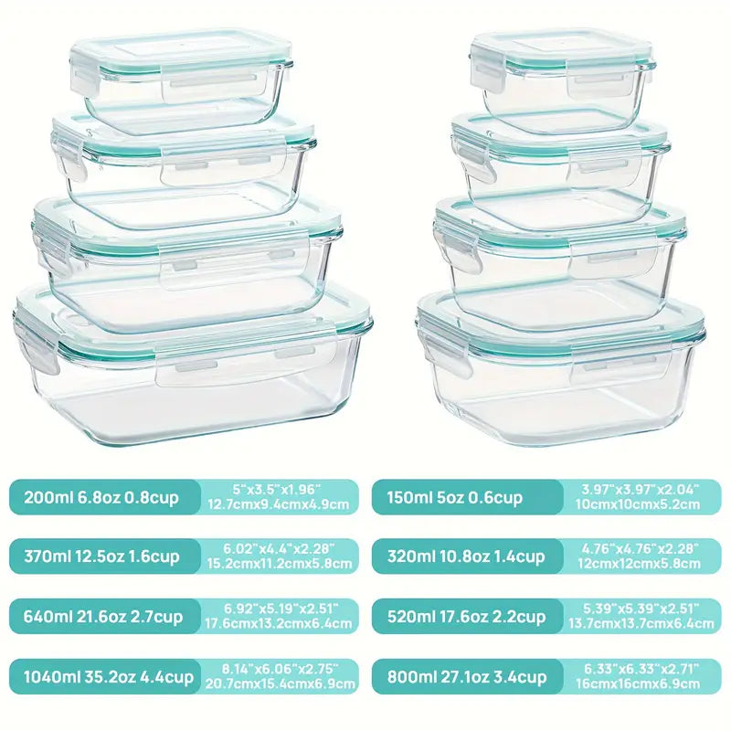 Glass Containers 3 Set piece
